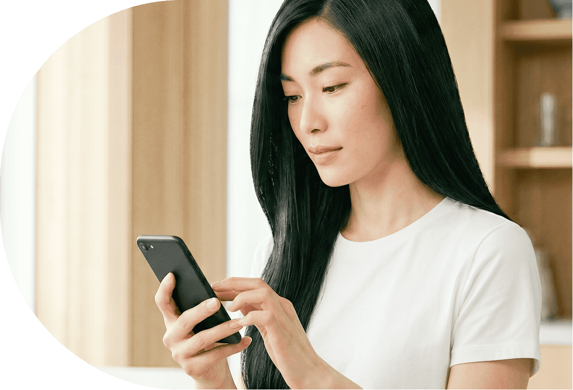 誰にも知られず、スマホで完結